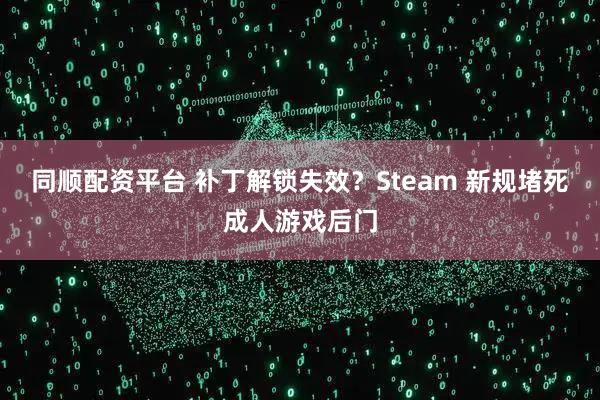 同顺配资平台 补丁解锁失效？Steam 新规堵死成人游戏后门